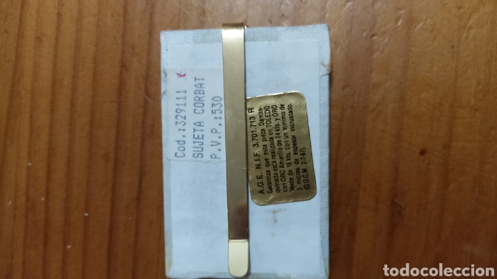 Joyeria: Sujeta corbatas damasquinado - Foto 2