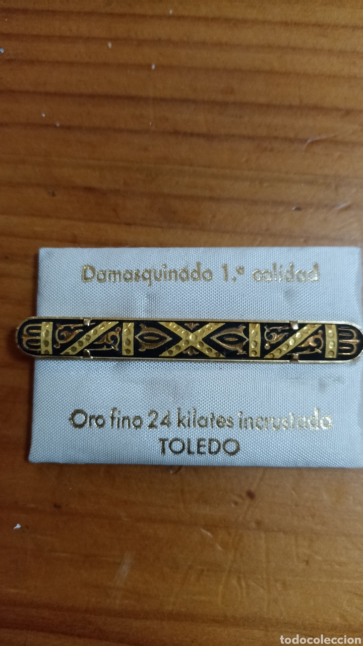 Joyeria: Sujeta corbatas damasquinado - Foto 1