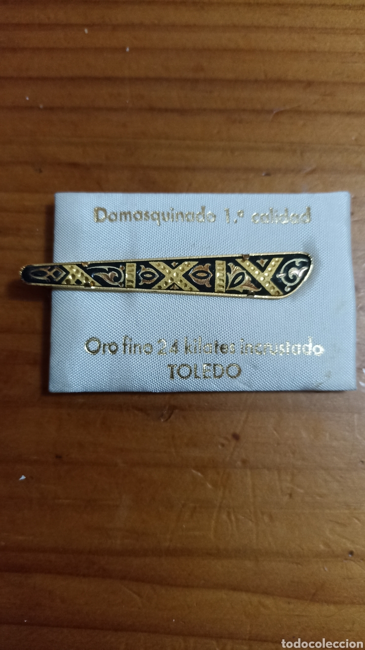 Joyeria: Sujeta corbatas damasquinado - Foto 1