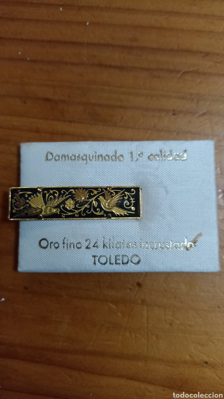 Joyeria: Sujeta corbatas damasquinado - Foto 1