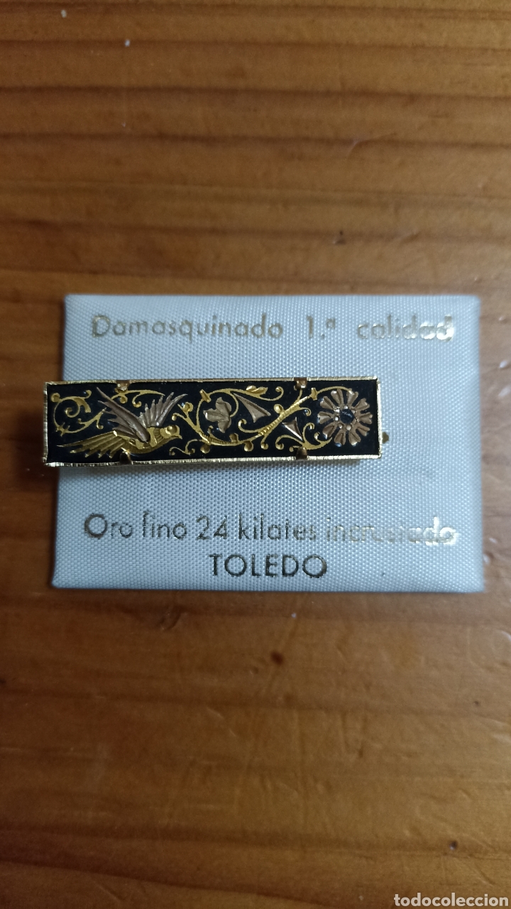 Joyeria: Sujeta corbatas damasquinado - Foto 1