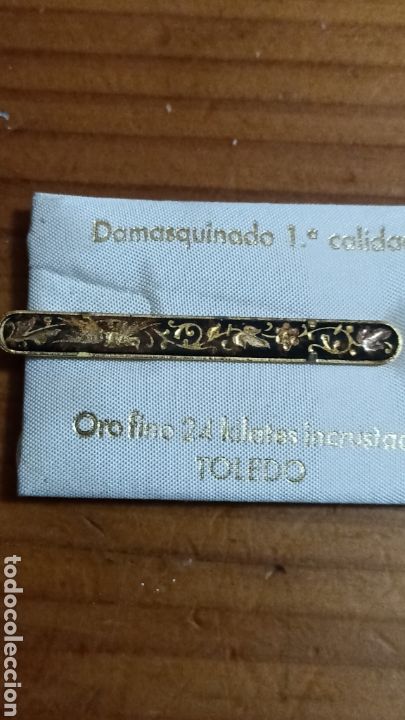 Joyeria: Sujeta corbatas damasquinado - Foto 1