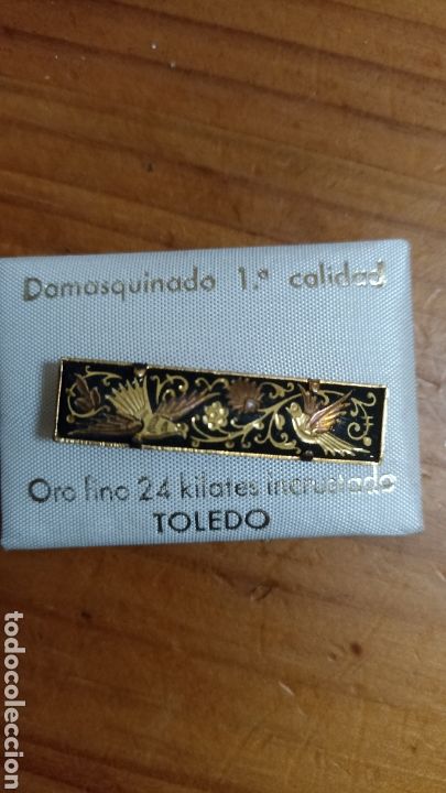 Joyeria: Sujeta corbatas damasquinado - Foto 1