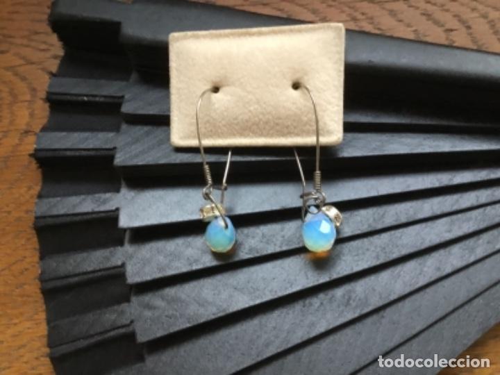Joyeria: PENDIENTES CON CRISTALES EN OPALINA Y R&Oacute;NDELE DE CRISTALES - Foto 3