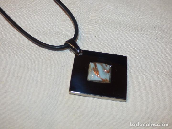 Joyeria: Colgante acero,y,Murano. - Foto 1