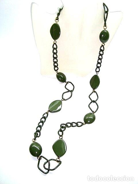 Joyeria: Collar largo color verde, A&ntilde;o 2000, Nuevo - Foto 1