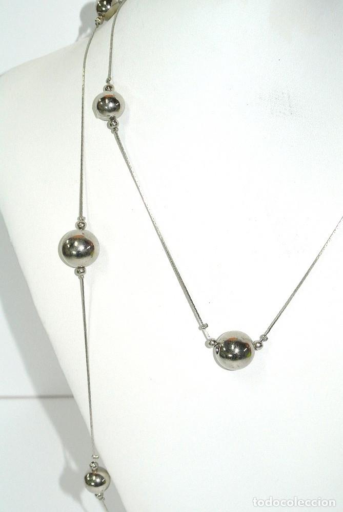 Joyeria: Collar largo color plata, A&ntilde;o 2000, Nuevo - Foto 2