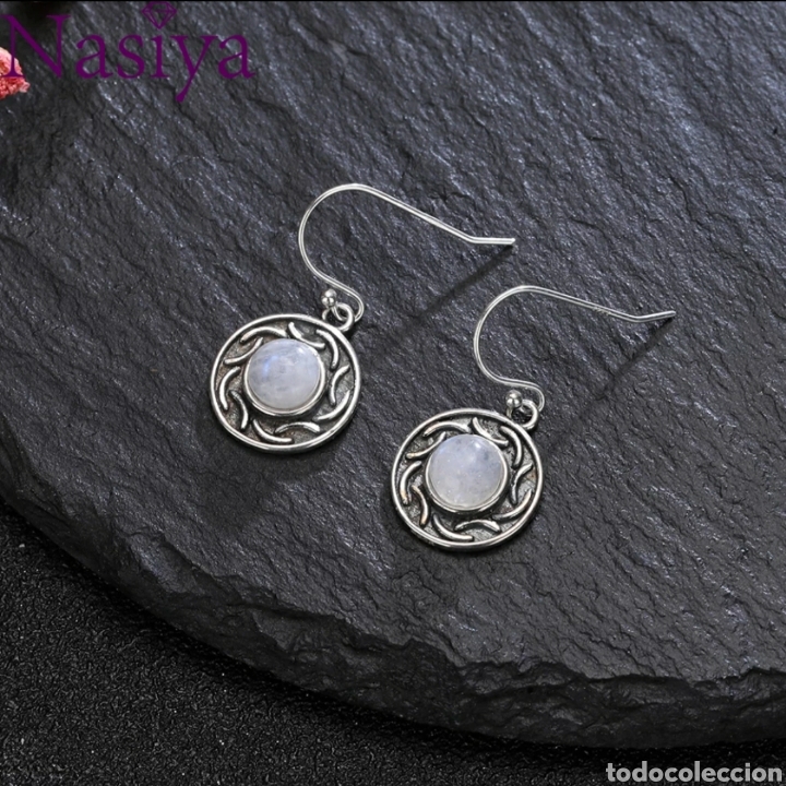 Joyeria: Pendientes de Plata y piedra Luna ENV&Iacute;O GRATIS!! - Foto 1
