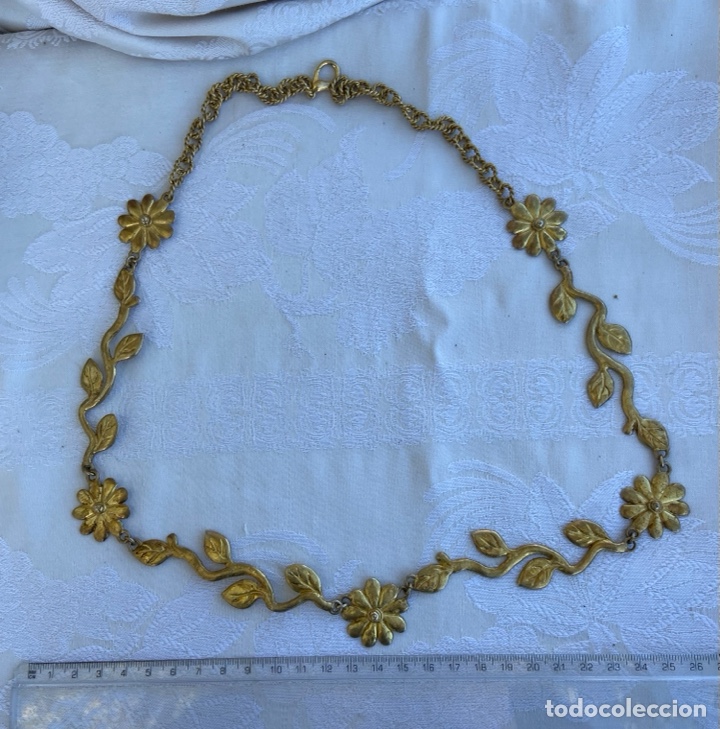 Joyeria: C-1. Collar Vintage marca M&Uacute;LTIPLOS (italiana) Ba&ntilde;o Oro.