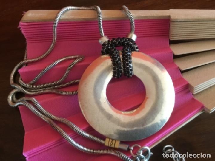 Joyeria: COLLAR EN PLATA Y CRISTALES NEGROS DE LOS 90 - Foto 1