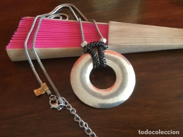 Joyeria: COLLAR EN PLATA Y CRISTALES NEGROS DE LOS 90 - Foto 5