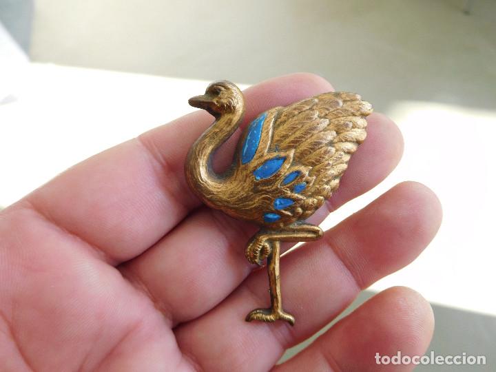 Joyeria: Broche antiguo avestruz - Foto 1