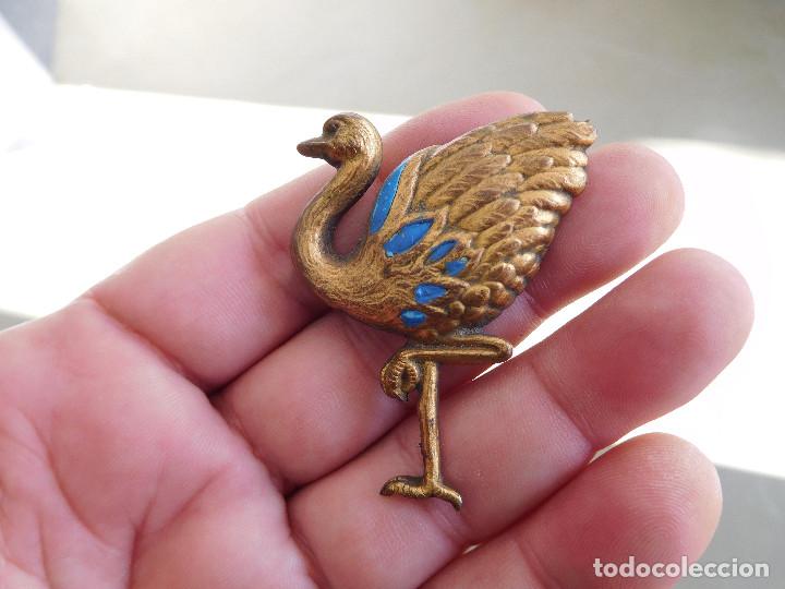 Joyeria: Broche antiguo avestruz - Foto 2