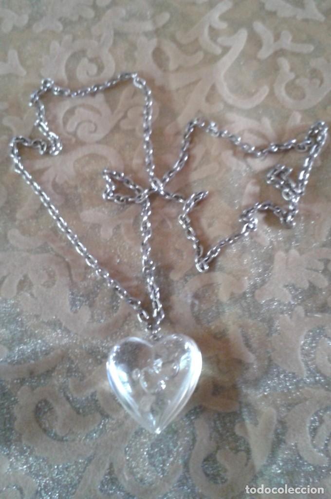 Joyeria: COLLAR CON CORAZ&Oacute;N SIMIL CRISTAL - Foto 2