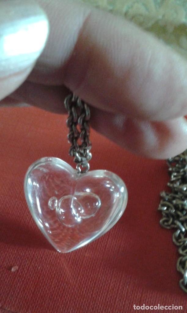 Joyeria: COLLAR CON CORAZ&Oacute;N SIMIL CRISTAL - Foto 3