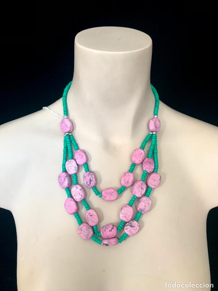 Joyeria: Original gargantilla con piedras rosas - Foto 1