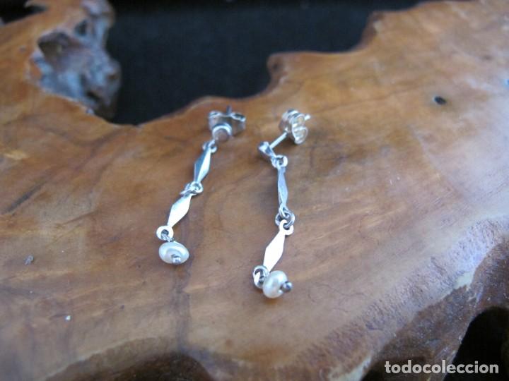 Joyeria: Delicados pendientes de plata con perlita - Foto 1