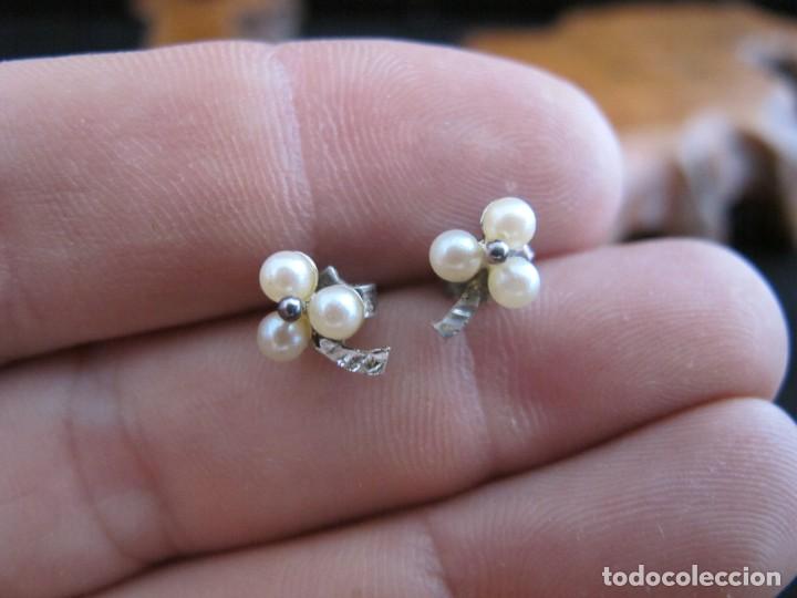 Joyeria: Delicados pendientes de plata con perlitas - Foto 4