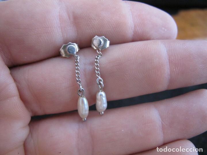 Joyeria: Pendientes de plata con perlitas - Foto 4