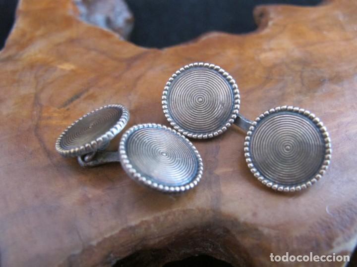 Joyeria: Gemelos plata contraste estrella - Foto 1