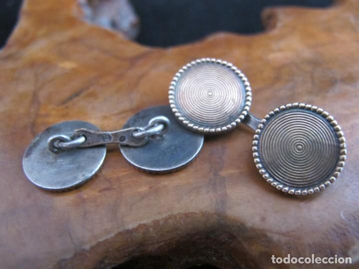 Joyeria: Gemelos plata contraste estrella - Foto 2