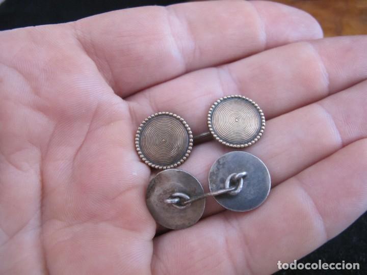 Joyeria: Gemelos plata contraste estrella - Foto 3