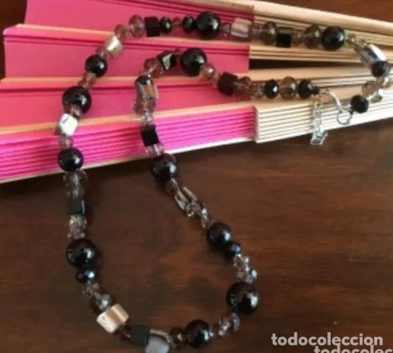 Joyeria: COLLAR DE CRISTAL Y MADREPERLA GRIS Y NEGRO - Foto 1