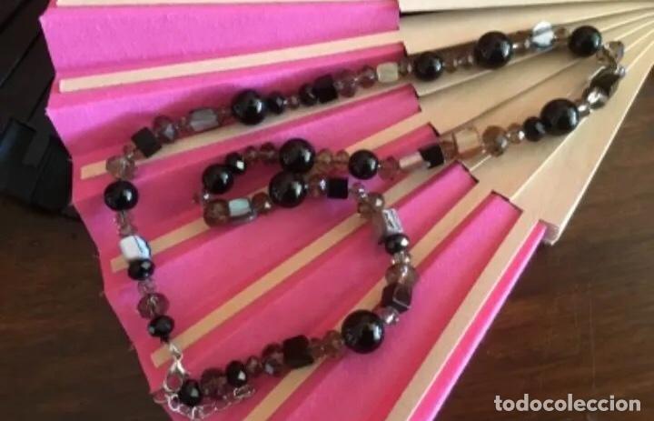 Joyeria: COLLAR DE CRISTAL Y MADREPERLA GRIS Y NEGRO - Foto 4