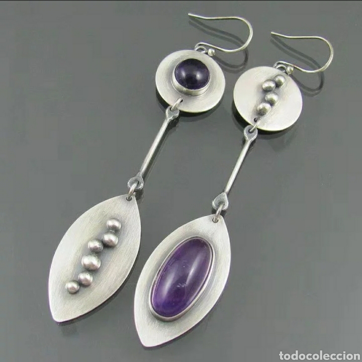 Joyeria: Pendientes con Amatista ENV&Iacute;O GRATIS!!