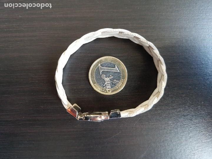 Joyeria: Pulsera infantil de cuero blanco - Foto 1