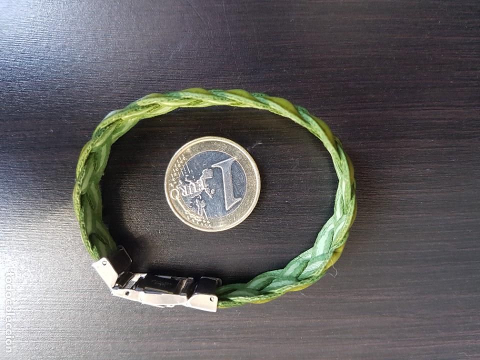 Joyeria: Pulsera infantil de cuero verde - Foto 1