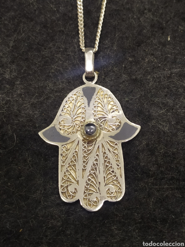 Joyeria: Colgante mano de F&aacute;tima en plata 925. - Foto 2