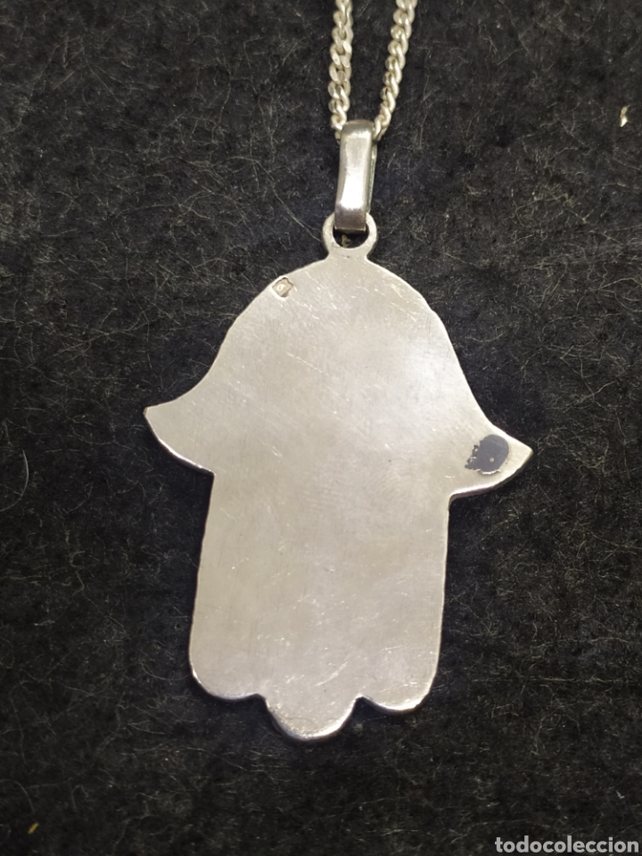 Joyeria: Colgante mano de F&aacute;tima en plata 925. - Foto 3
