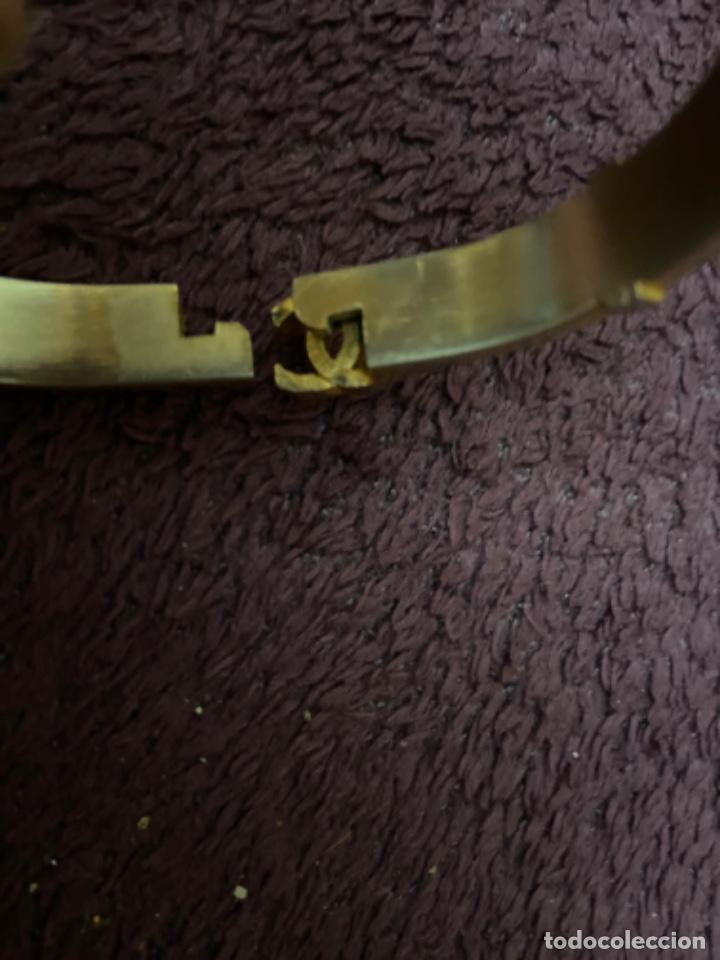 Joyeria: Pulsera piel de serpiente marron con logo Chanel - Foto 3