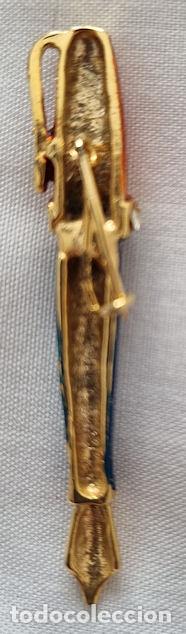 Joyeria: BROCHE VINTAGE PLUMA ESTILOGR&Aacute;FICA - Foto 2