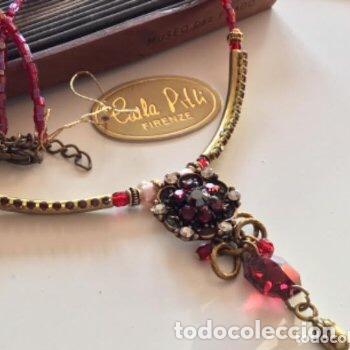 Joyeria: GARGANTILLA FLORENTINA CON CRISTALES Y ABALORIOS. - Foto 2