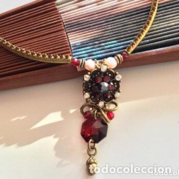 Joyeria: GARGANTILLA FLORENTINA CON CRISTALES Y ABALORIOS. - Foto 1