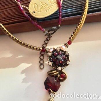 Joyeria: GARGANTILLA FLORENTINA CON CRISTALES Y ABALORIOS. - Foto 3
