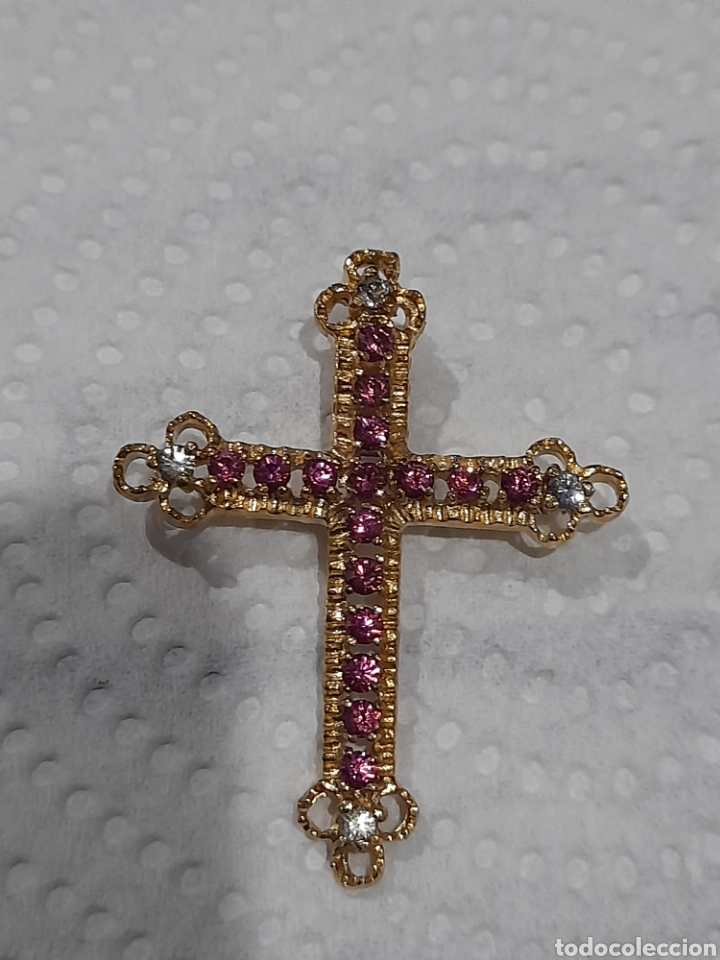 Joalharia: CRUZ DE BISUTERIA CON PEDRERIA 4 CM