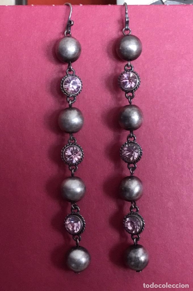 Joyeria: PENDIENTES DE CRISTAL AUSTRIACO COLOR MALVA - Foto 1