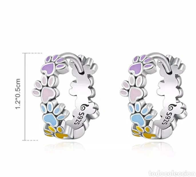Joyeria: Pendientes de Plata Huellas ENV&Iacute;O GRATIS!! - Foto 5