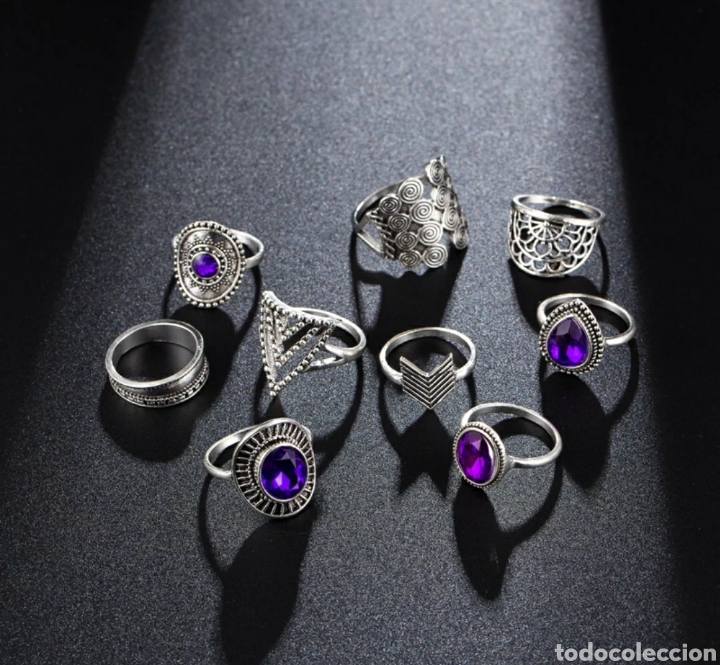 Joyeria: Conjunto 9 anillos ENV&Iacute;O GRATIS!! - Foto 3