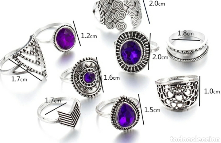 Joyeria: Conjunto 9 anillos ENV&Iacute;O GRATIS!! - Foto 4