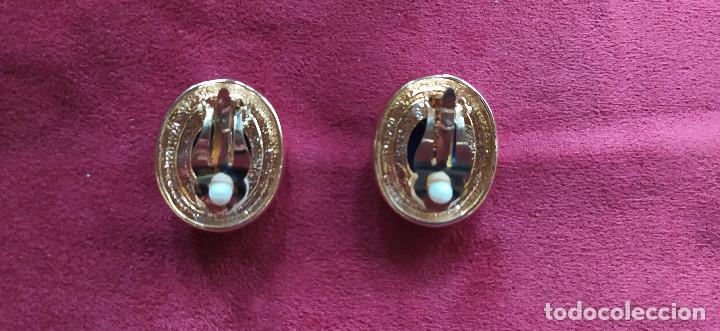 Joyeria: Pendientes. Bot&oacute;n Oval con &Aacute;gata Azul. - Foto 2
