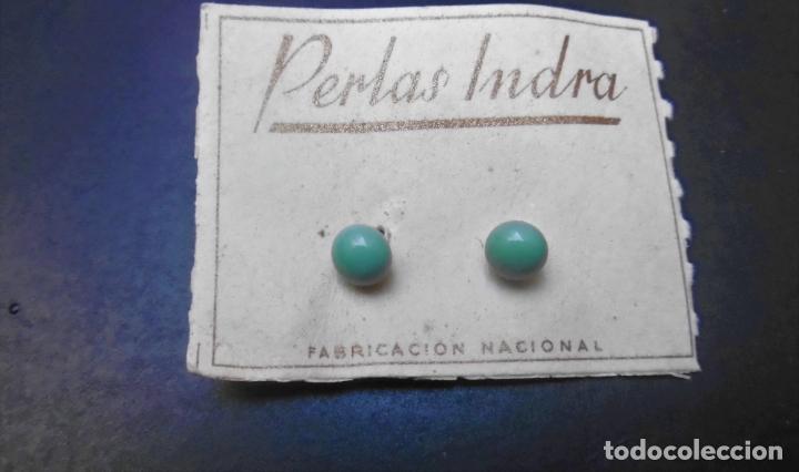 Gioielleria: JUEGO DE PENDIENTES BISUTERIA- A&Ntilde;OS 40 DE LA CASA - J. G. B.-SIN USAR-TAMA&Ntilde;O 6 MILIMETROS DIAMETRO