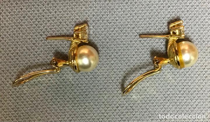 Joyeria: PENDIENTES DORADOS, CRISTAL PERLA - Foto 2