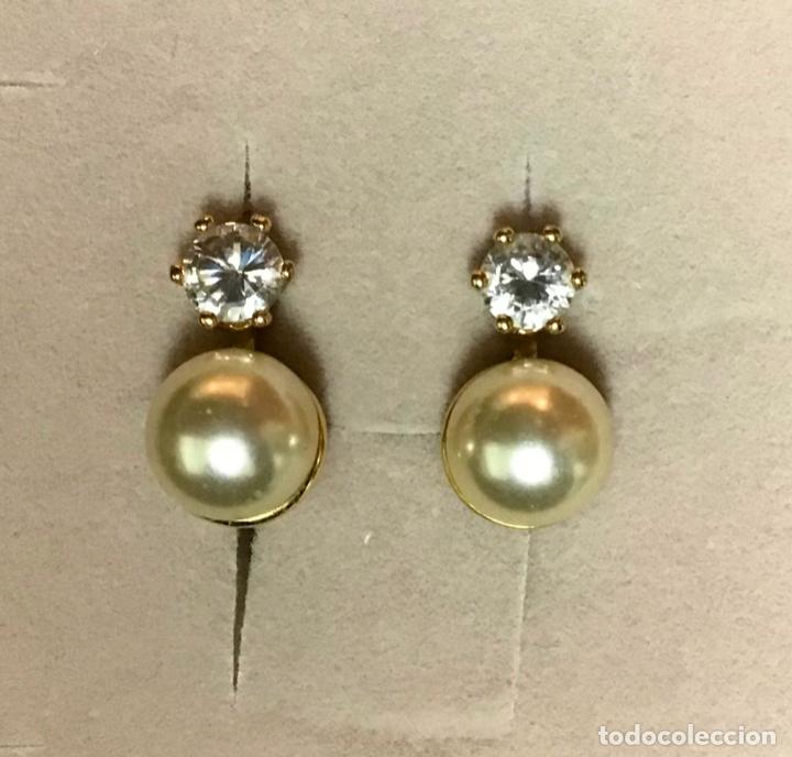 Joyeria: PENDIENTES DORADOS, CRISTAL PERLA - Foto 1