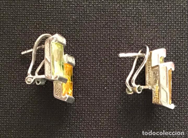 Joyeria: PENDIENTES PLATEADOS Y CRISTAL - Foto 2