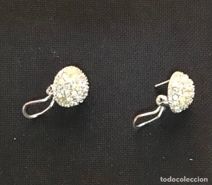Joyeria: PENDIENTES PLATEADOS Y CRISTAL - Foto 2