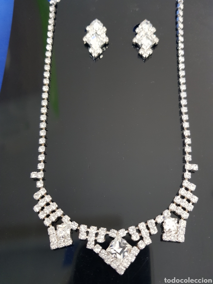 Joyeria: Conjunto bisuter&iacute;a strass ,gargantilla y pendientes - Foto 1